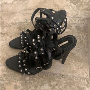 Stud Zara Black Heels